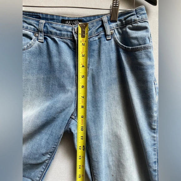 Buffalo mid rise  straight leg denim jeans Sz 30 - Picture 10 of 13